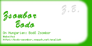 zsombor bodo business card